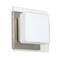 Besa Lighting Alex Mini Sconce, Opal/Clear, Satin Nickel Finish, 1x50W Halogen 1WS-773539-SN - alternate 1